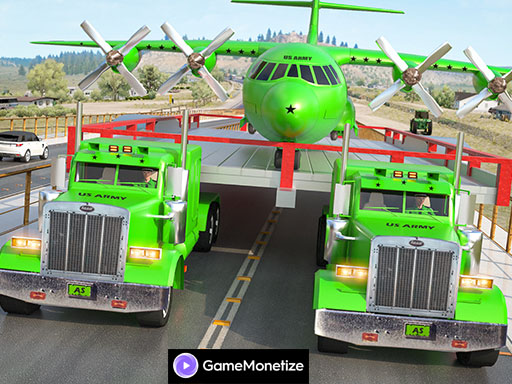 Us army car transport truck - free online Browser game