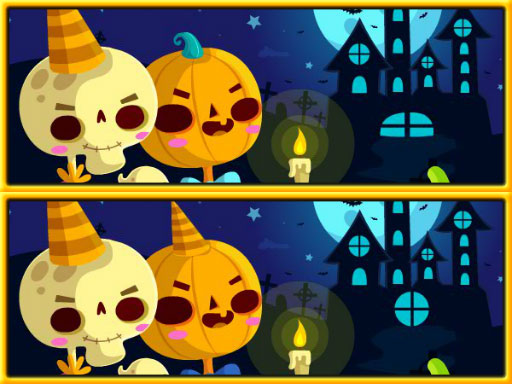 Find Differences Halloween - free online Browser game