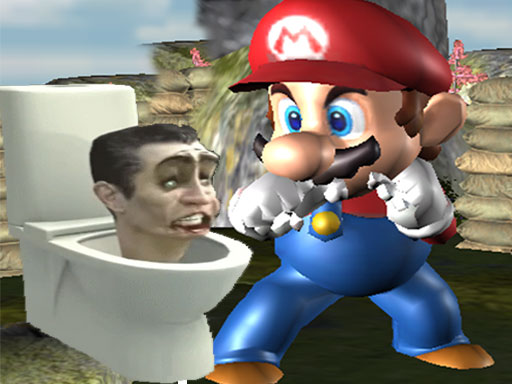 Super Spy Mario VS Skibidi Toilet - free online Browser game
