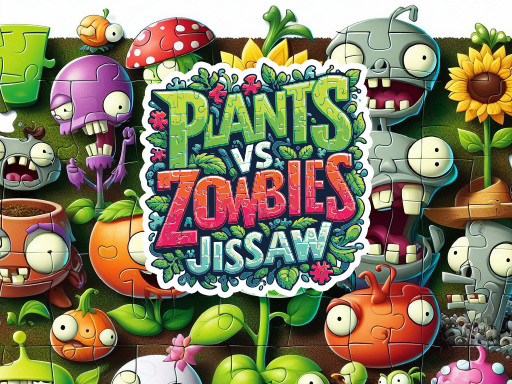 Plants vs Zombies Jigsaw - free online Browser game