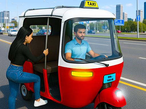 City Auto Rickshaw Game - free online Browser game