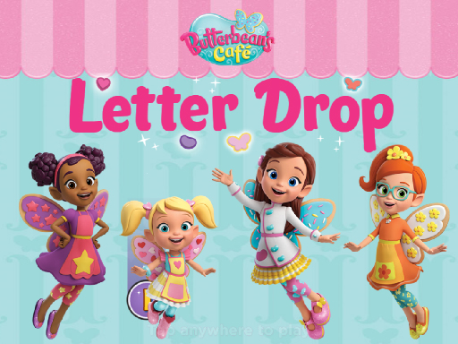 Butterbean Cafe: Letter Drop - free online Browser game