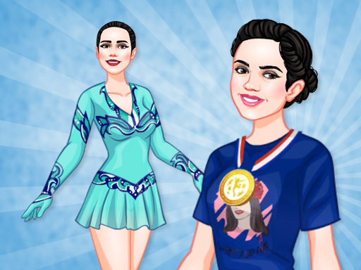 Young Figure Skaters Ellie and Jenny - free online Browser game