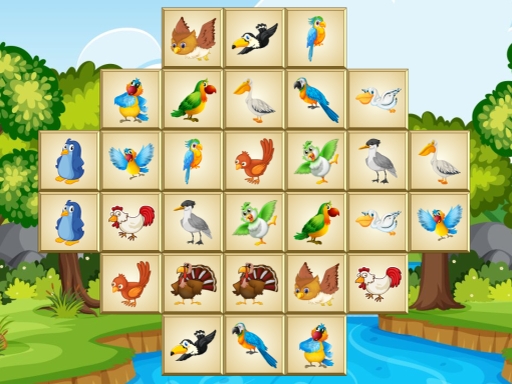 Birds Mahjong Deluxe - free online Browser game