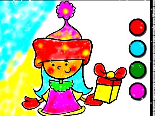 Easy Coloring SantaClaus - free online Browser game