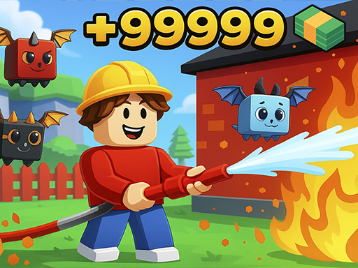 Obby: Working as a Firefighter - free online Browser game
