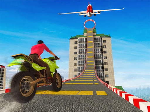 Sky Bike Stunt 3D - free online Browser game