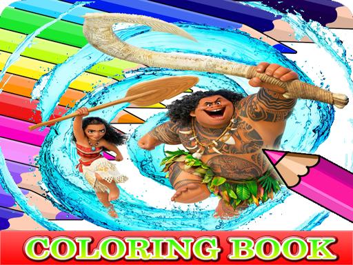 Coloring Book for Moana - free online Browser game