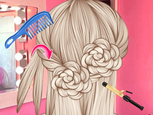 Bride Wedding Hair Design - free online Browser game