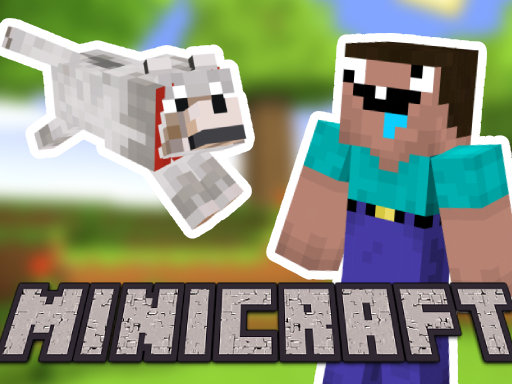 Minicraft: Steve And Wolf Adventure - free online Browser game