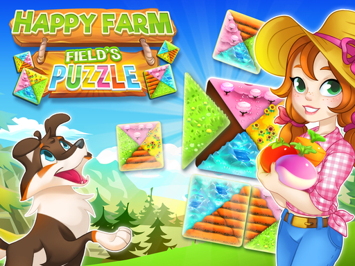 Happy Farm: fields puzzle - free online Browser game
