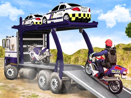 Offroad Police Cargo Transport - free online Browser game