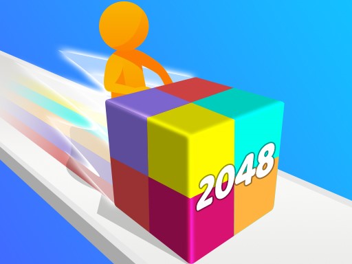 Geometry Stack 2048 Run - free online Browser game