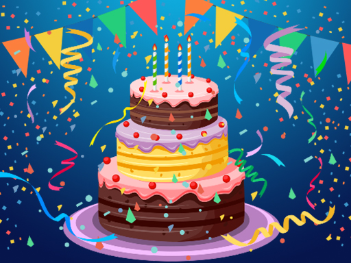 Birthday Cake Puzzle - free online Browser game