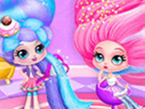 Cotton Candy Style Hair Salon - Fancy Hairstyles - free online Browser game