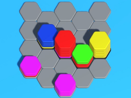 Hexa Sort 3D Puzzle - free online Browser game