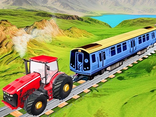Chain Tractor Train Towing Game 3D - free online Browser game