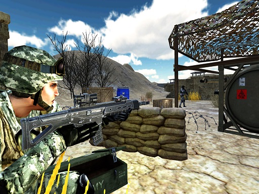 Modern Commando War : Counter Terrorist Shoot 2k2 - free online Browser game
