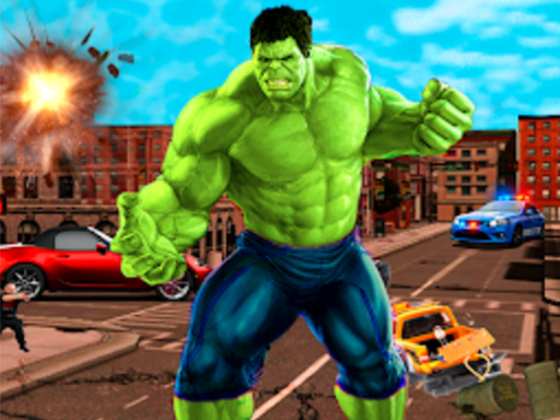 Incredible City Monster Hunk Hero Survival - free online Browser game