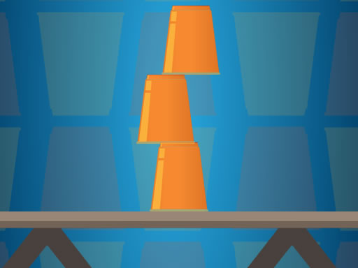 Cups Tower Builder - free online Browser game
