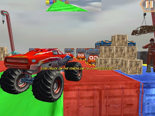 Monster Truck Driving Stunt Game Sim - free online Browser game