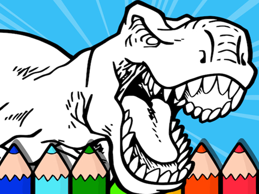 Coloring Dinos For Kids - free online Browser game