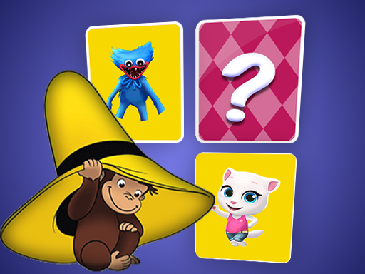 Curious George Memory Card Match - free online Browser game