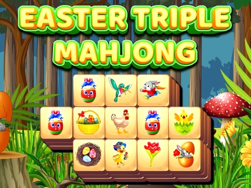 Easter Triple Mahjong - free online Browser game