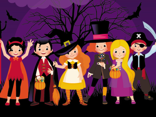 Halloween Kids Puzzle - free online Browser game