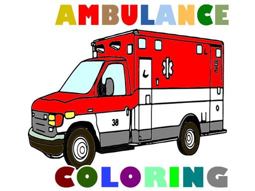 Ambulance Trucks Coloring Pages - free online Browser game
