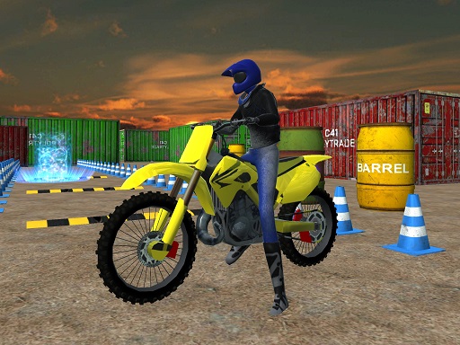 MSK Dirt bike stunt parking sim - free online Browser game