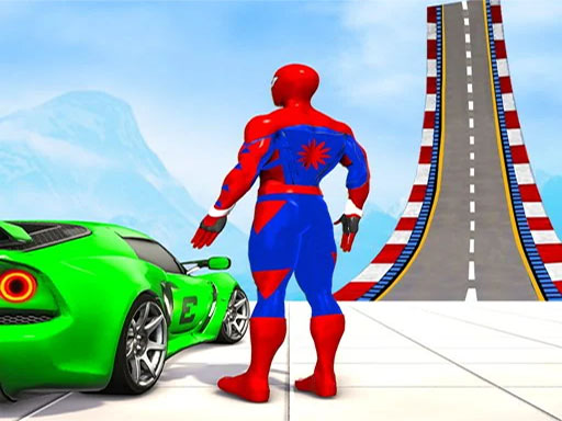 ZigZag Car Spiderman Racer -3D - free online Browser game
