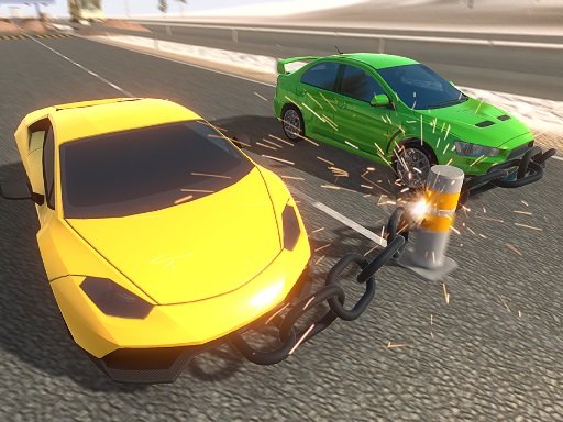Chain Cars Impossible Stunts - free online Browser game
