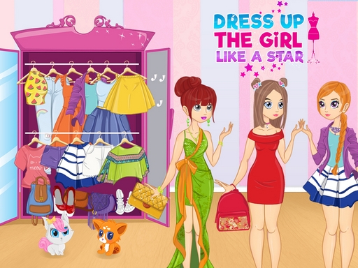 Dress Up The Girl Like A Star - free online Browser game