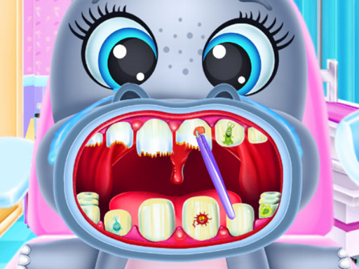 Baby Hippo Dental Care - free online Browser game