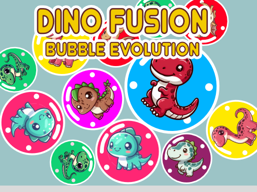 Dino Fusion Bubble Evolution - free online Browser game