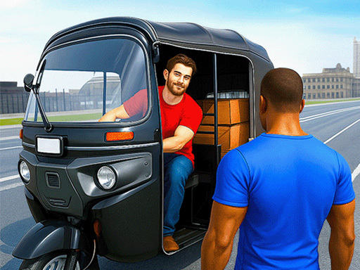 City Tuk Tuk Rickshaw Game - free online Browser game