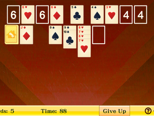 Above and Below Solitaire - free online Browser game