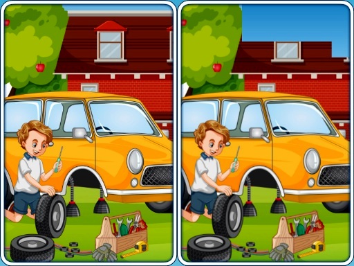 Car Garage Differences - free online Browser game