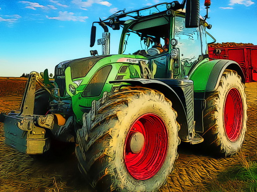 Farming Tractor Puzzle - free online Browser game