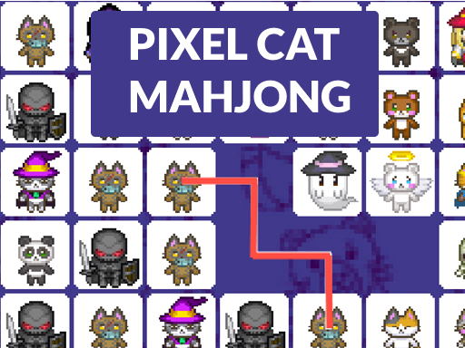 Cat Pixel Mahjong - free online Browser game