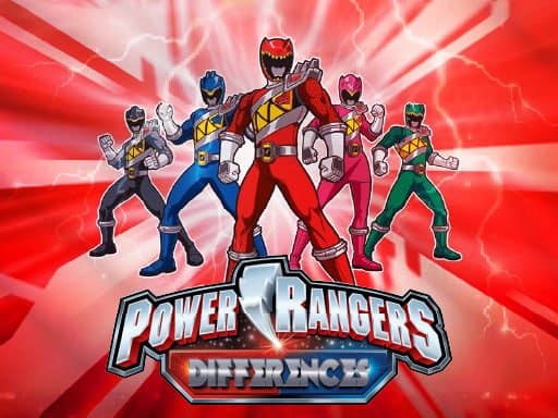 Find the Differences - Power Rangers Spot Game - free online Browser game