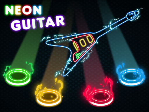 Neon Guitar - free online Browser game
