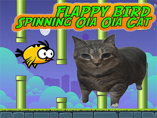 Flappy Bird Spinning oia oia Cat - free online Browser game