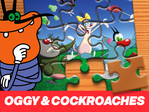 Oggy and the Cockroaches Jigsaw Puzzle - free online Browser game