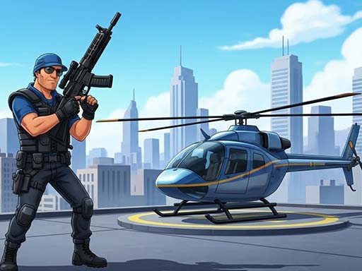 GunShip Shooting Attack Game 3D - free online Browser game