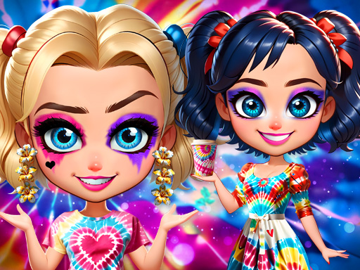 Tie Dye Explosion of Color - free online Browser game