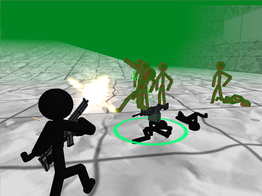Stickman Zombie 3D - free online Browser game