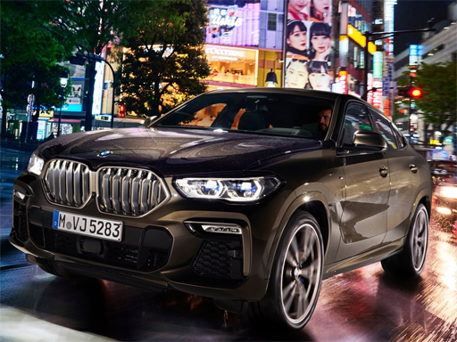 BMW X6 M50i Puzzle - free online Browser game