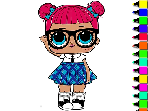 Easy Kids Coloring LOL - free online Browser game